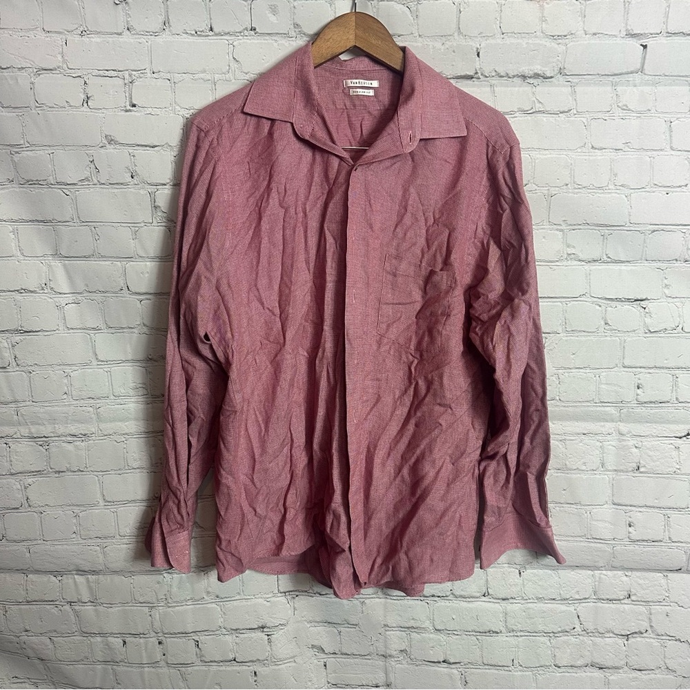 Van Heusen Red Checkered Shirt
